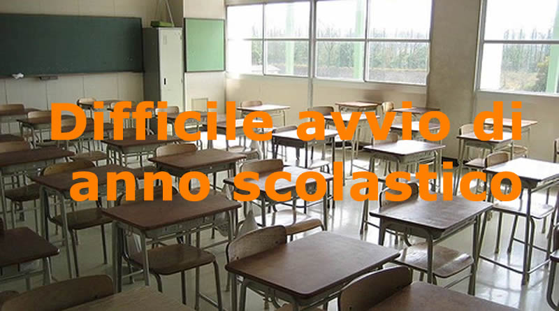 Difficile avvio di anno scolastico tra eccesso di supplenti, centinaia di scuole in reggenza e temperature troppo calde