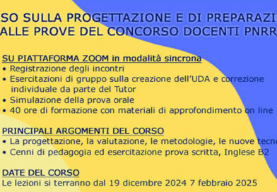 Corso gratuito per gli iscritti in preparazione al concorso PNRR2