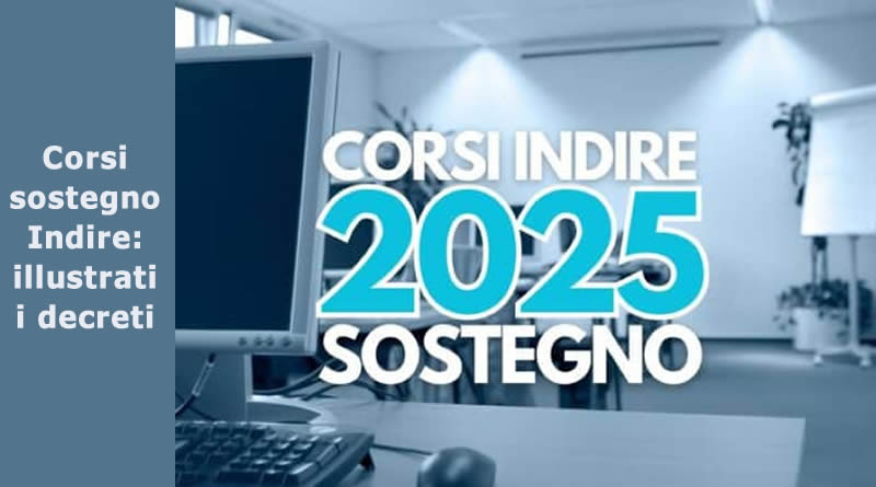 Corsi sostegno Indire: illustrati i decreti